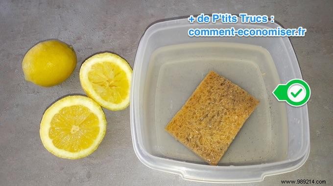 How to Easily Clean and Disinfect a Smelly Kitchen Sponge with Lemon