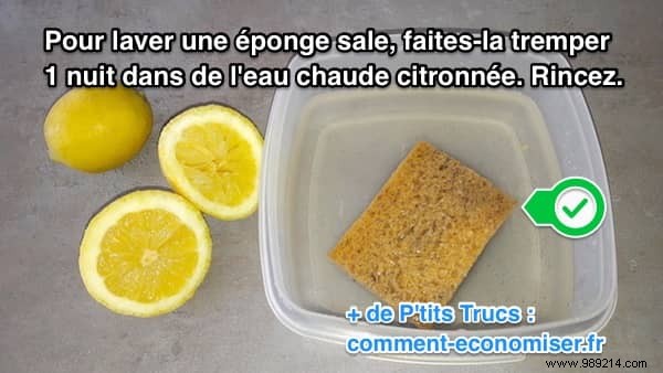 How to Easily Clean and Disinfect a Smelly Kitchen Sponge with Lemon