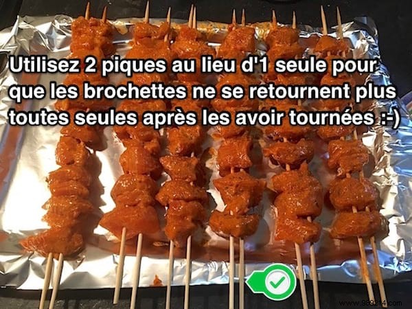 Stop BBQ Skewers from Flipping Over: The Simple Double-Skewer Trick
