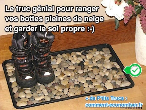 Simple Pebble Tray Hack: Dry Snowy Boots Without Messy Floor Puddles