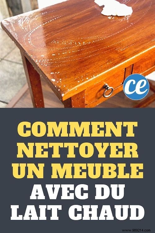 Revive Vintage Wooden Furniture: Clean and Shine Naturally with Warm Milk