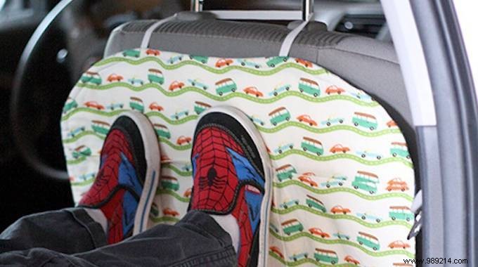 DIY Car Seat Back Protector: Keep Kids  Footprints Off Your Seats with This Easy, Washable Cover