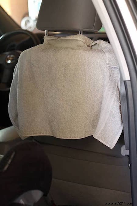 DIY Car Seat Back Protector: Keep Kids  Footprints Off Your Seats with This Easy, Washable Cover