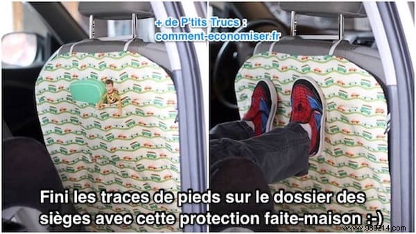 DIY Car Seat Back Protector: Keep Kids  Footprints Off Your Seats with This Easy, Washable Cover