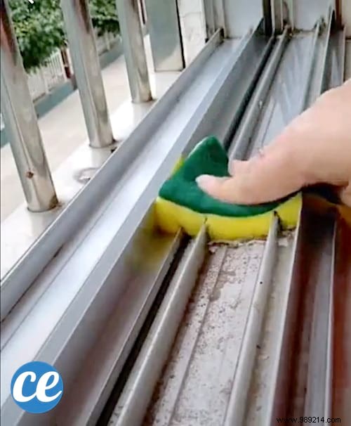 Effortless Window Track Cleaning Hack: Spotless in 2 Minutes with a Custom Sponge