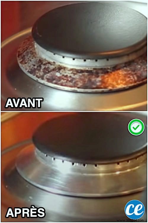 Effortless Gas Stove Burner Cleaning: Soda Crystals Trick—No Scrubbing Required