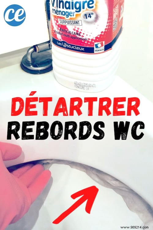 Effortless Limescale Removal: Clean Toilet Walls and Rims Overnight with White Vinegar