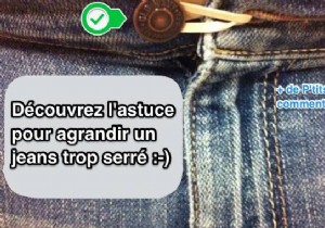 Quick Jeans Hack: Stretch Your Waistband in Seconds with an Elastic Band