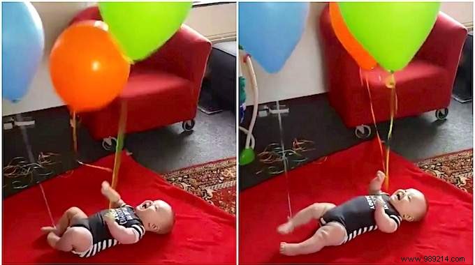 Safe Helium Balloon Trick to Entertain Your 6-12 Month Baby
