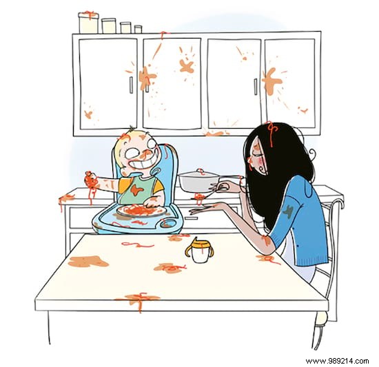 25 Relatable Illustrations Capturing the Raw Realities of Motherhood by Artist Nathalie Jomard