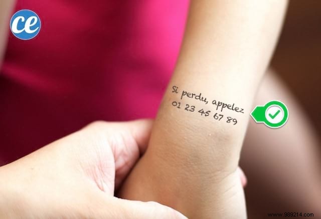 Police Safety Tip: Write Your Phone Number on Your Child s Arm Before Crowded Outings