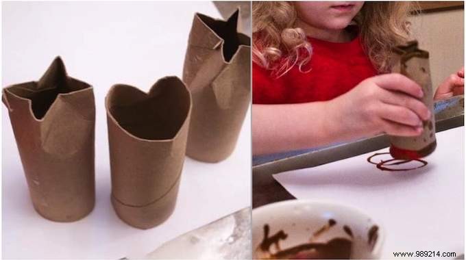 Fun Kids  Craft: DIY Painting Stamps from Toilet Paper Rolls