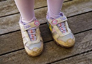 Simple Sticker Hack: Teach Your Child to Put Shoes on the Right Feet Independently