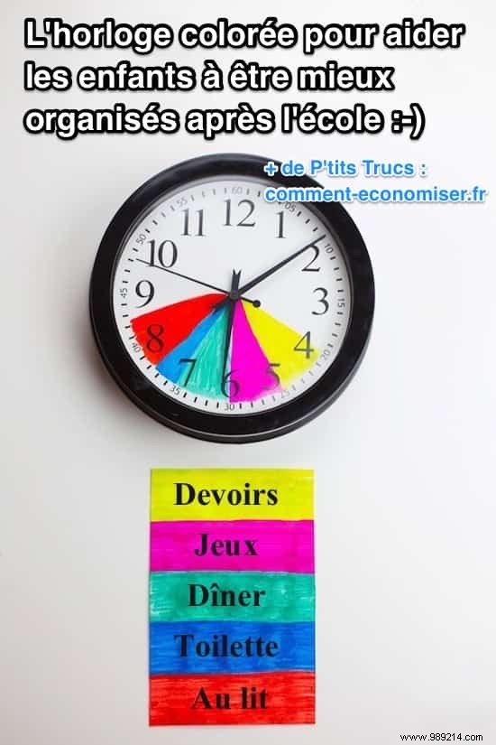 DIY Colorful Clock for After-School Routines: Organize Your Kids Evenings Effortlessly