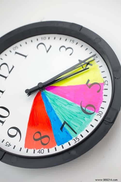 DIY Colorful Clock for After-School Routines: Organize Your Kids Evenings Effortlessly