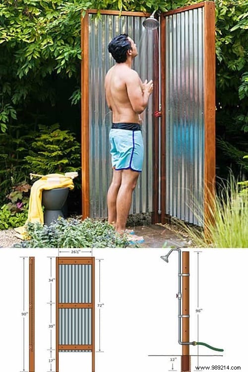 26 Easy DIY Outdoor Shower Ideas for Summer Refreshment