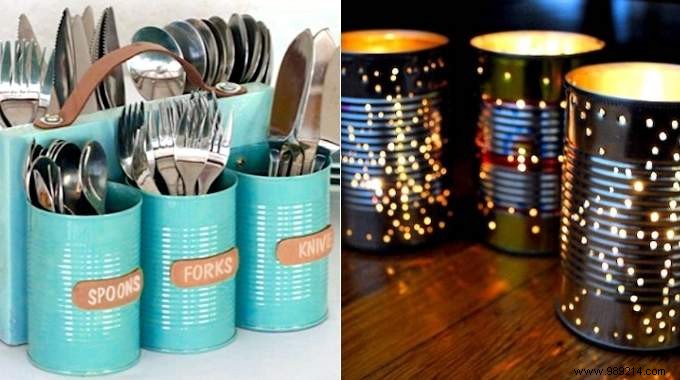19 Genius DIY Ideas to Upcycle Tin Cans into Stylish Home and Garden Organizers