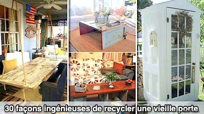 30 Genius DIY Ways to Upcycle Old Doors Into Stunning Home Features