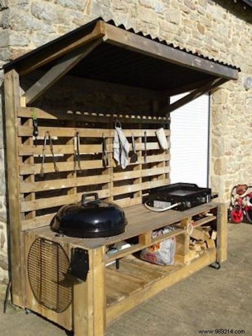 30 DIY Outdoor Kitchen Ideas Using Wooden Pallets: Simple Backyard Builds