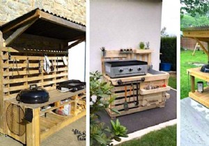 30 DIY Outdoor Kitchen Ideas Using Wooden Pallets: Simple Backyard Builds