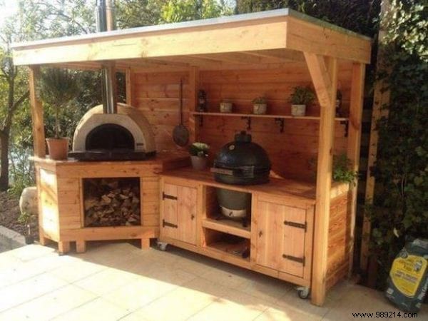 30 DIY Outdoor Kitchen Ideas Using Wooden Pallets: Simple Backyard Builds