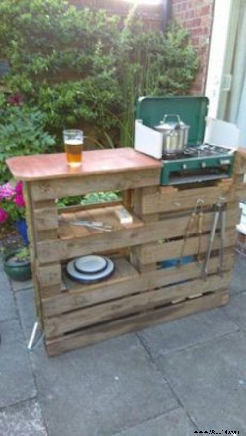 30 DIY Outdoor Kitchen Ideas Using Wooden Pallets: Simple Backyard Builds