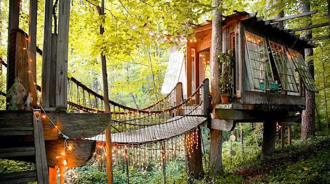 Architect Peter Bahouth s Dream Treehouse: Elevated Living Among the Treetops