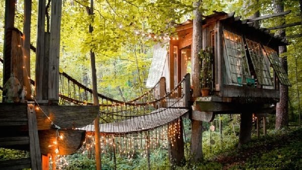 Architect Peter Bahouth s Dream Treehouse: Elevated Living Among the Treetops