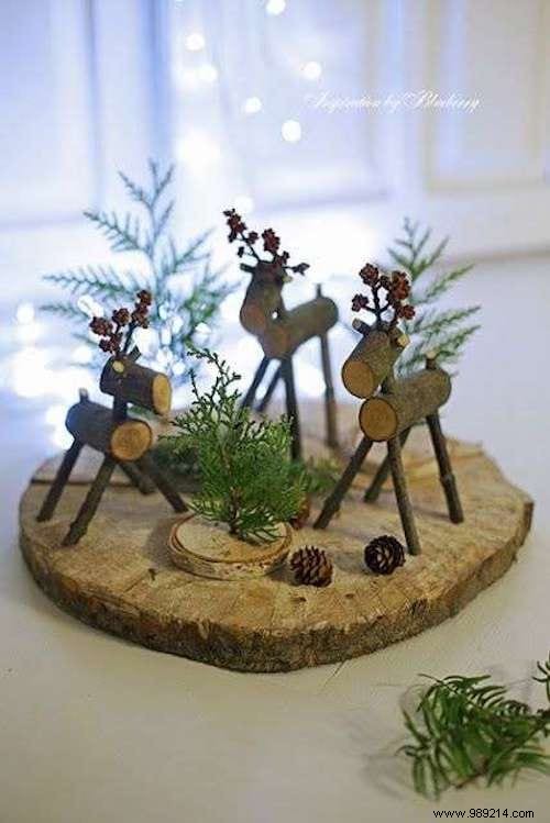 20 Stunning DIY Christmas Decorations Using Wooden Logs – Rustic Holiday Inspiration