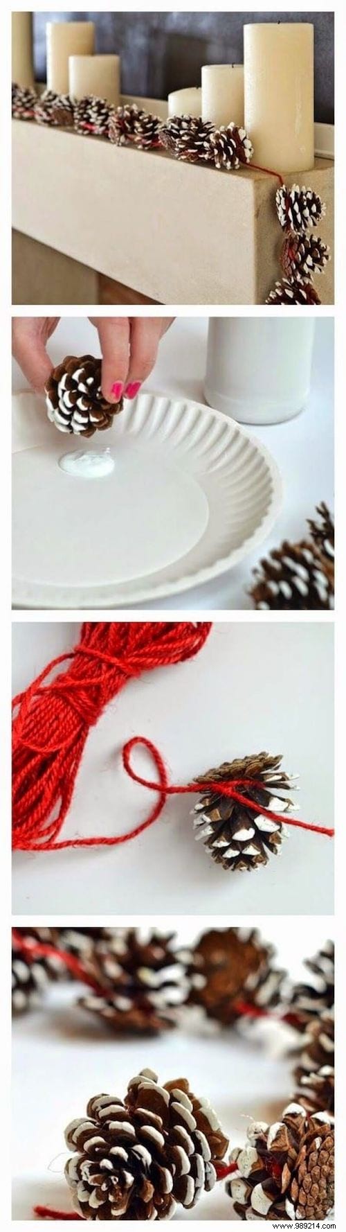 25 Easy, Budget-Friendly Christmas Pine Cone Decoration Ideas