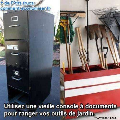 Genius DIY Garden Tool Storage: Repurpose an Old File Cabinet