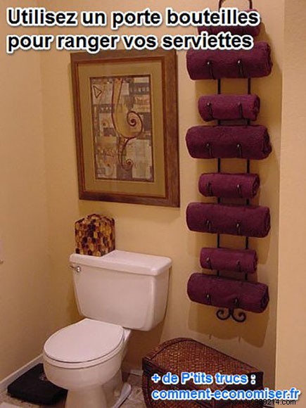 Space-Saving Towel Storage Hack: Turn a Bottle Holder into a Clever Rack