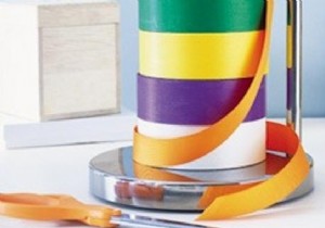 Genius DIY Hack: Organize Ribbons and Masking Tape with a Paper Towel Dispenser