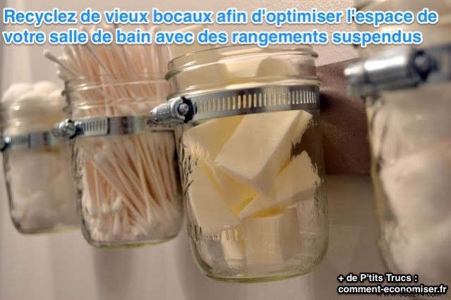 DIY Recycled Jar Storage: Stylish, Space-Saving Bathroom Organization on a Budget