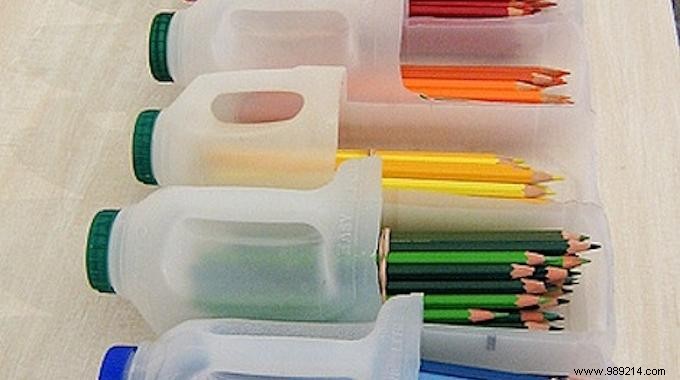DIY Recycled Milk Jug Colored Pencil Organizer: Simple, Eco-Friendly Storage
