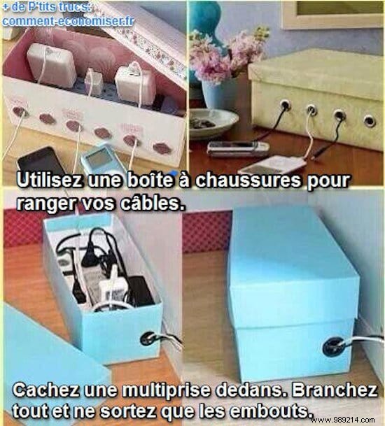 DIY Cable Organizer Box: Hide Tangled Wires with a Stylish Shoebox Hack