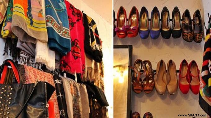 Simple DIY Curtain Rod Hack: Organize Shoes and Scarves on a Budget