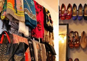 Simple DIY Curtain Rod Hack: Organize Shoes and Scarves on a Budget