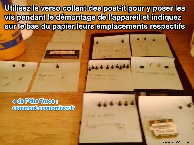 DIY Genius: Post-It Note Hack for Effortless Device Reassembly