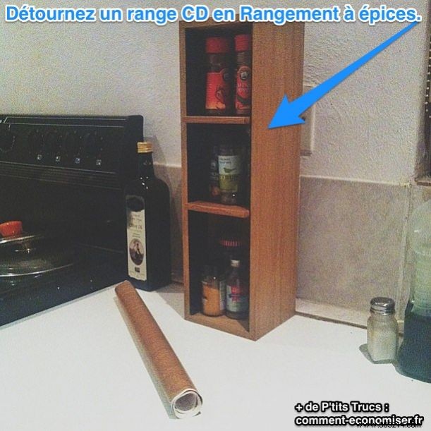 Repurpose Your Old CD Rack into a Smart Spice Organizer