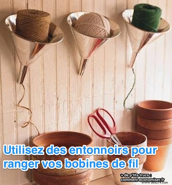 Smart DIY Thread Spool Storage: Transform Old Funnels into Organizers