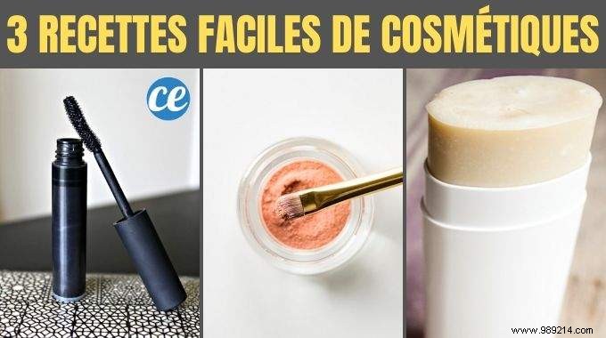 3 Easy DIY Natural Cosmetic Recipes: Deodorant, Loose Powder & Mascara