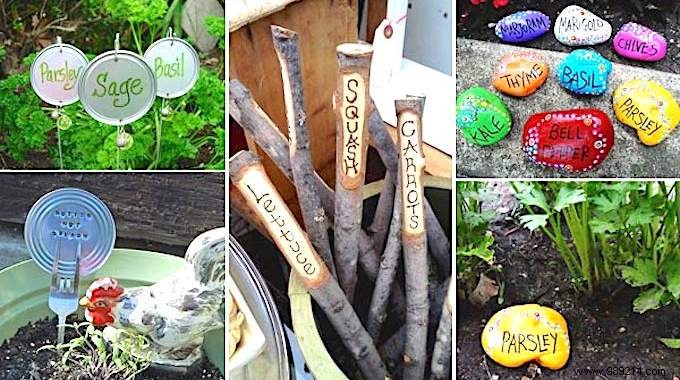 19 Brilliant Free DIY Ideas for Beautiful Vegetable Garden Labels