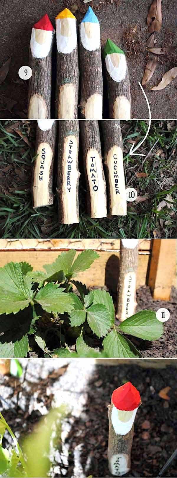 19 Brilliant Free DIY Ideas for Beautiful Vegetable Garden Labels