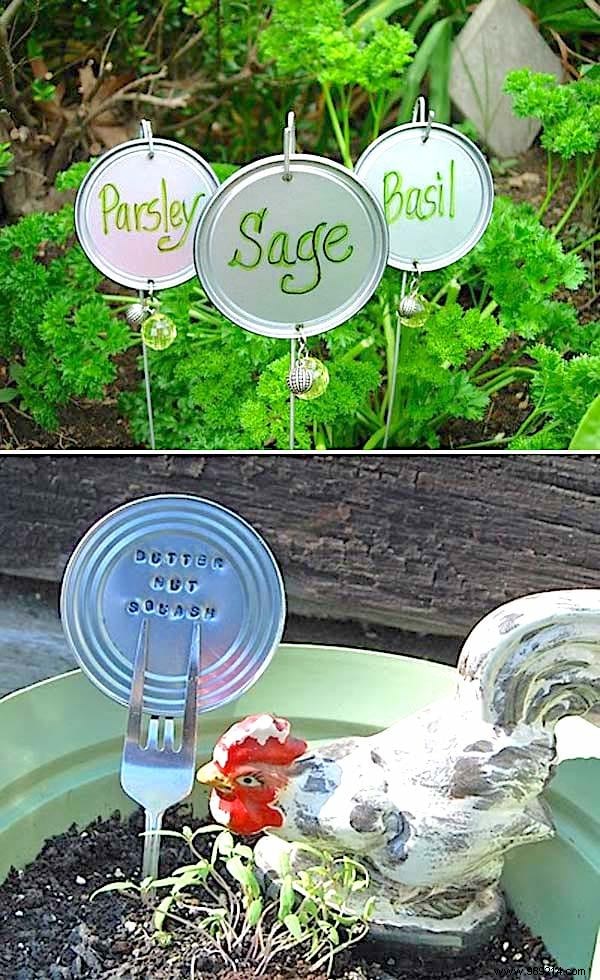 19 Brilliant Free DIY Ideas for Beautiful Vegetable Garden Labels
