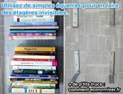 DIY Invisible Floating Book Shelves: Easy Build with €3.99 Amazon Brackets