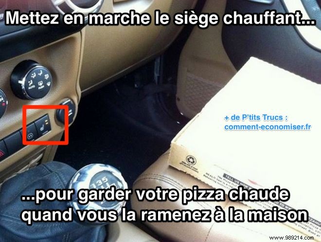 Keep Takeout Pizza Hot: Genius Car Seat Heater Trick