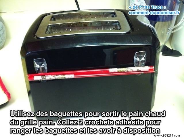 No More Burnt Fingers: Use Chopsticks to Safely Retrieve Hot Toast from Your Toaster