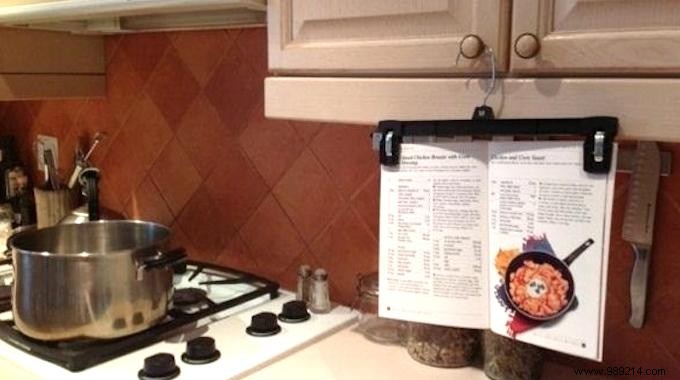 Simple Kitchen Hack: Follow Recipes Hands-Free and Splatter-Free