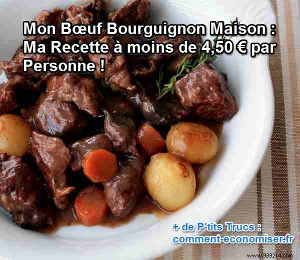 Homemade Beef Bourguignon Recipe: Authentic Flavor for Under €4.50 Per Serving